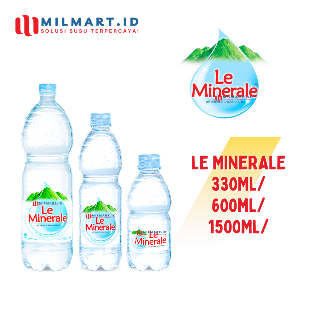 

LE MINERALE AIR MINERAL WATER 330ML/600ML/1500ML AIR MINUM BOTOL