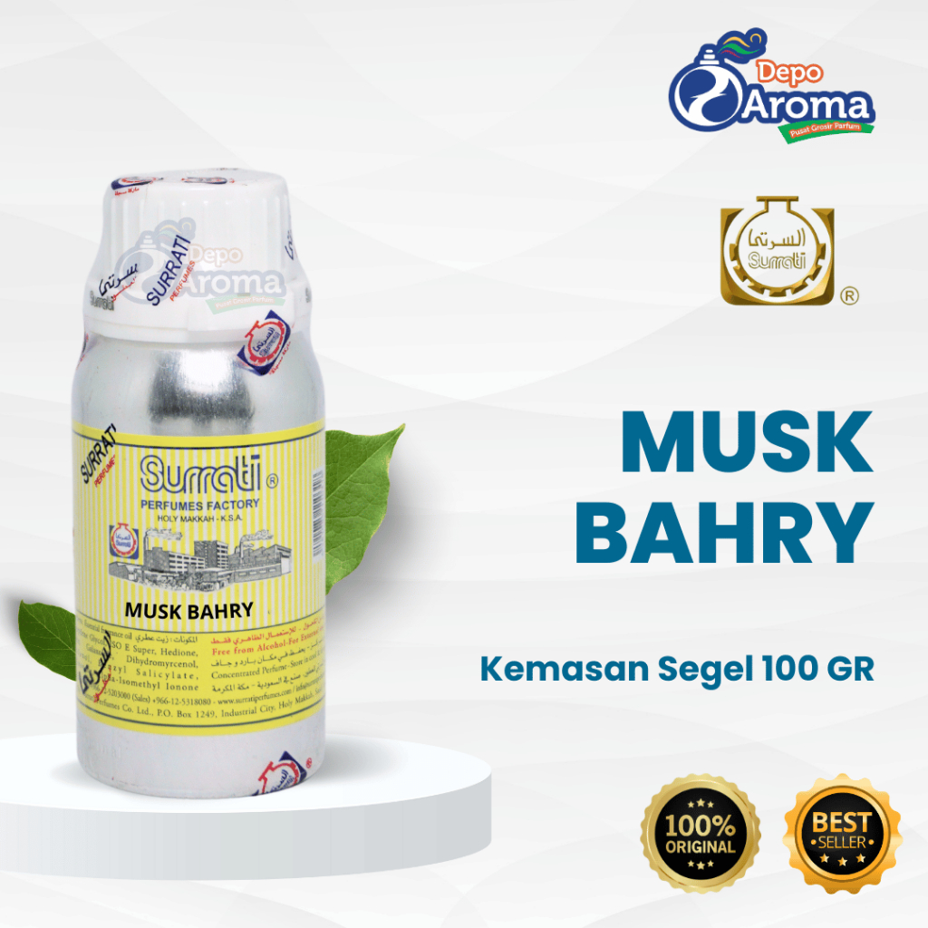 PARFUM BIBIT MURNI - MUSK BAHRY - 100ML SEGEL - SURRATI