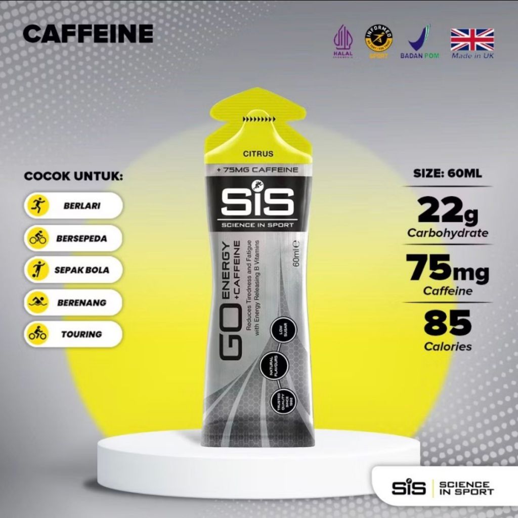 

SIS Go Energy Gel Isotonic Caffein 60ml Citrus
