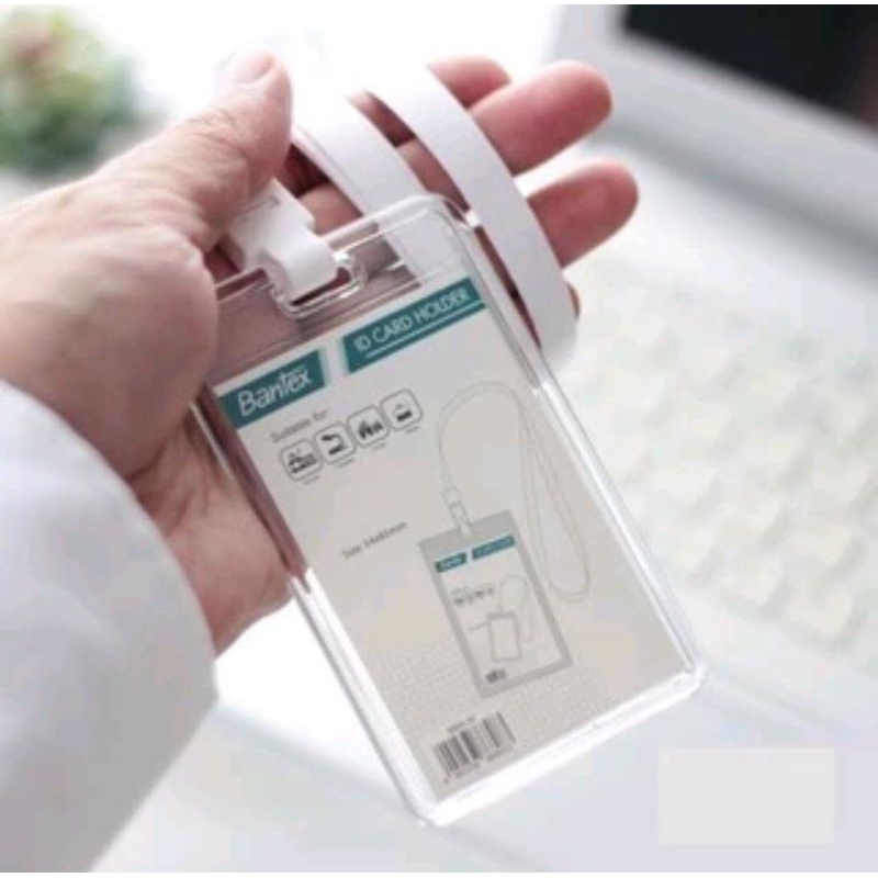 

Transparent ID Card Holder Lanyard Portrait