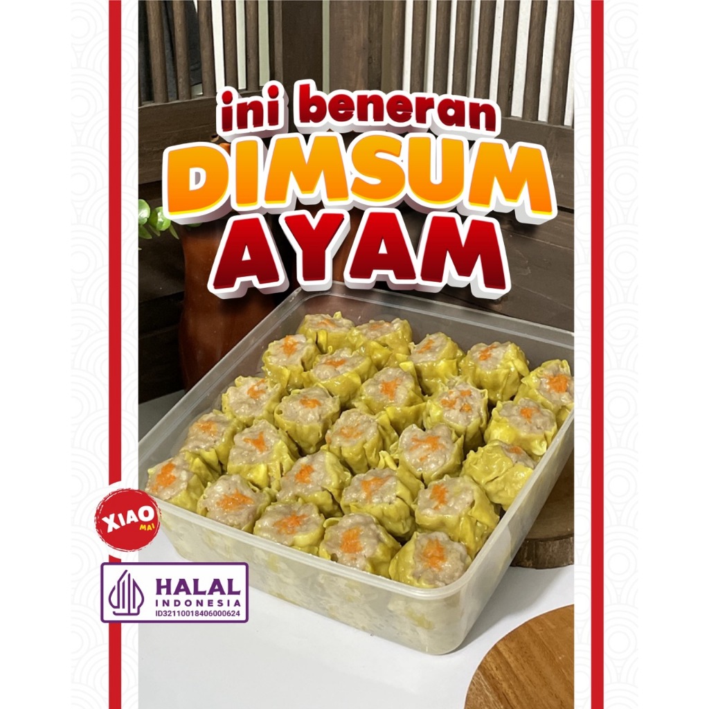 

Xiaomai Dimsum Siomay Ayam isi 25pcs Halal 3 varian