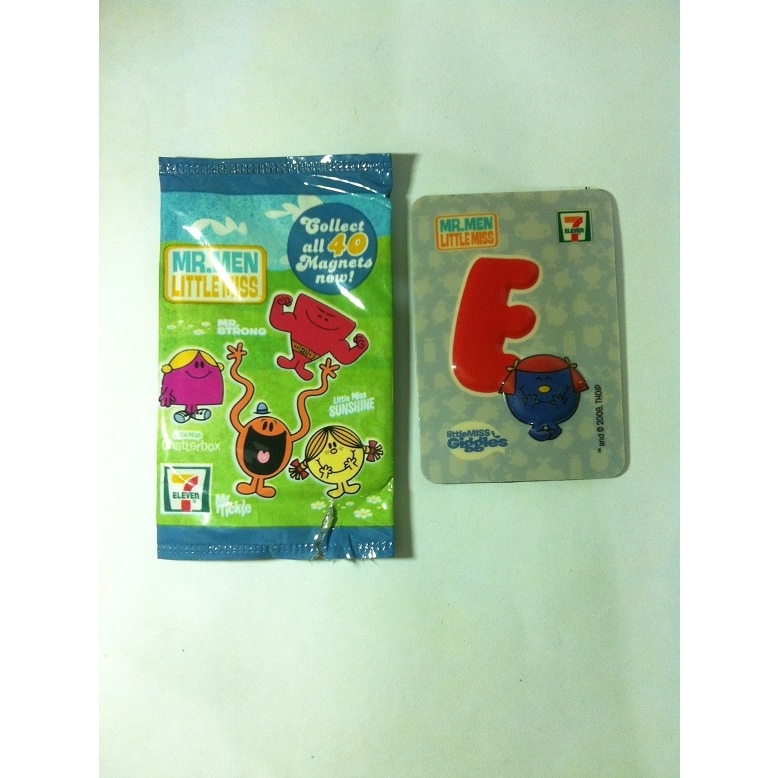 THOIP. Mr. Men Little Miss Magnets - E. Giggles by 7-Eleven 2009