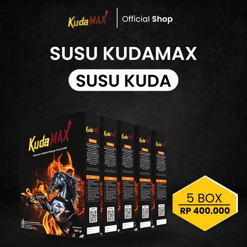 

SUSU KUDAMAX SUSU PRIA PERKASA AMAN SUDAH BPOM & HALAL 5 BOX ISI 5 SACHET