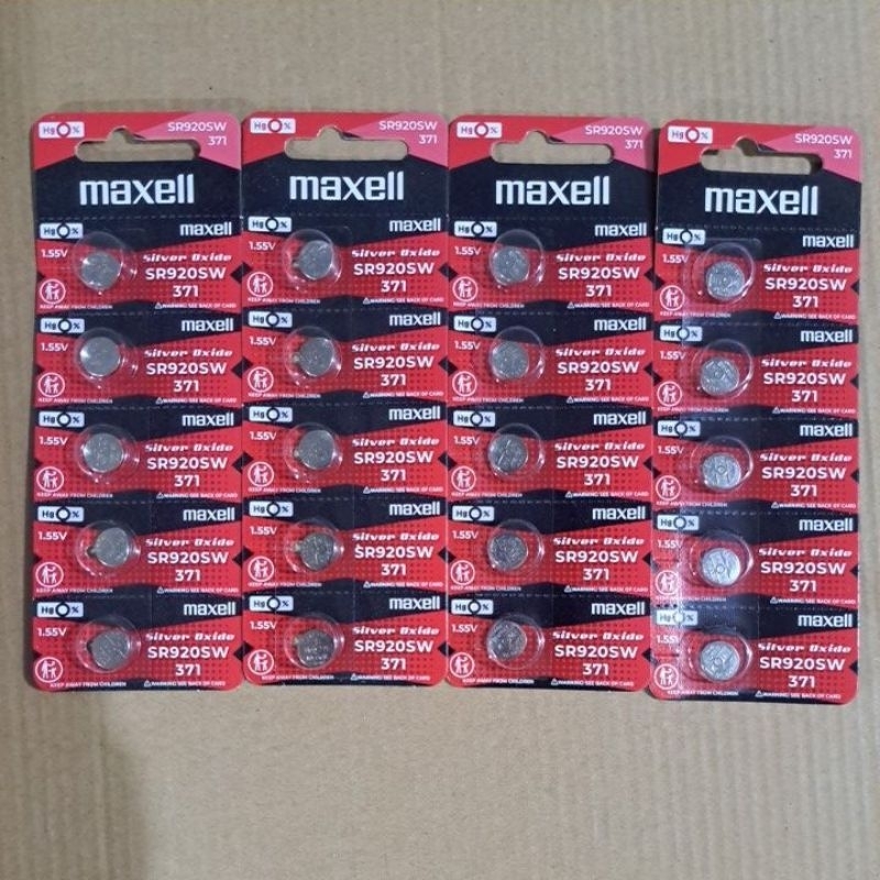 baterai Maxell Sr920 maxell 920 maxell 371 original Baterai Jam Tangan Original