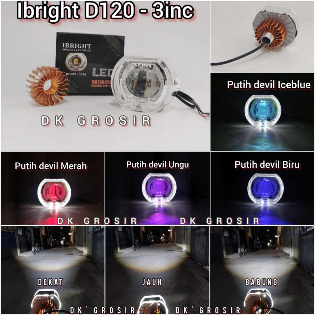 IBRIGHT D120 - Projie Biled Cut Off 3inc