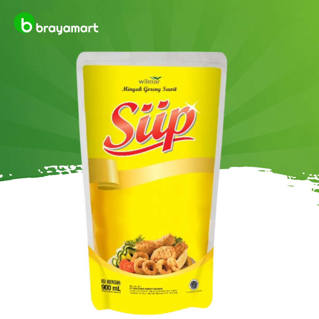 

Siip minyak goreng pouch reffil 900 ml Brayamart