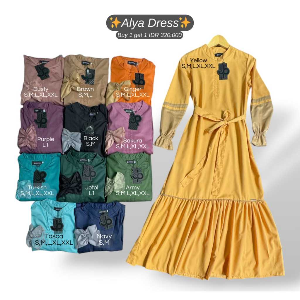 JOURNEY SCARVES - Dress Polos Gamis Wanita Panjang Syari Busui