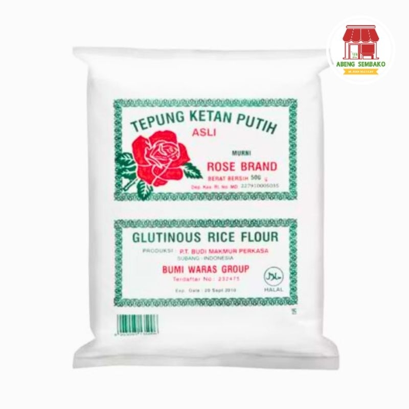 

Tepung ketan rose brand 500 gram
