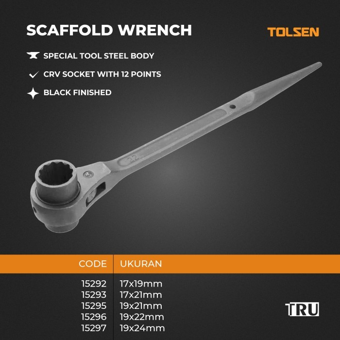 TOLSEN Kunci Ring Ratchet Scaffolding