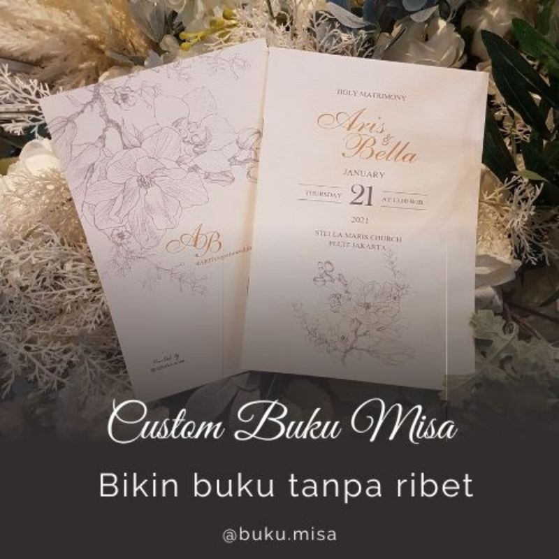 

Buku Misa / Liturgi Pernikahan Custom - Holy Matrimony Wedding Book