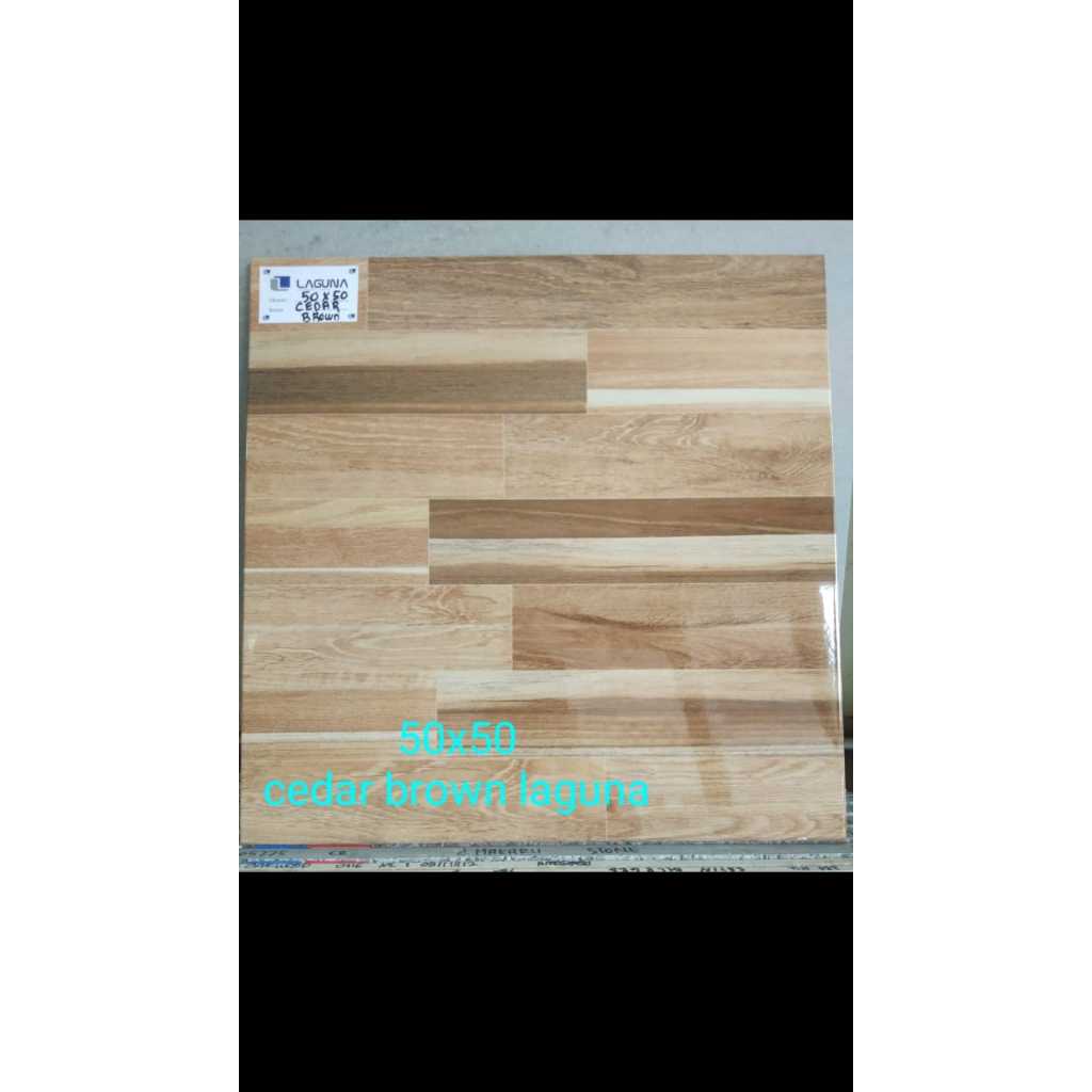 Keramik 50x50 Laguna Cedar Brown - Kilat