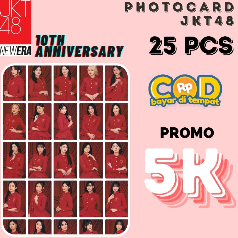PHOTOCARD JKT48 ISI 25 PCS - 10TH ANNIVERSARY