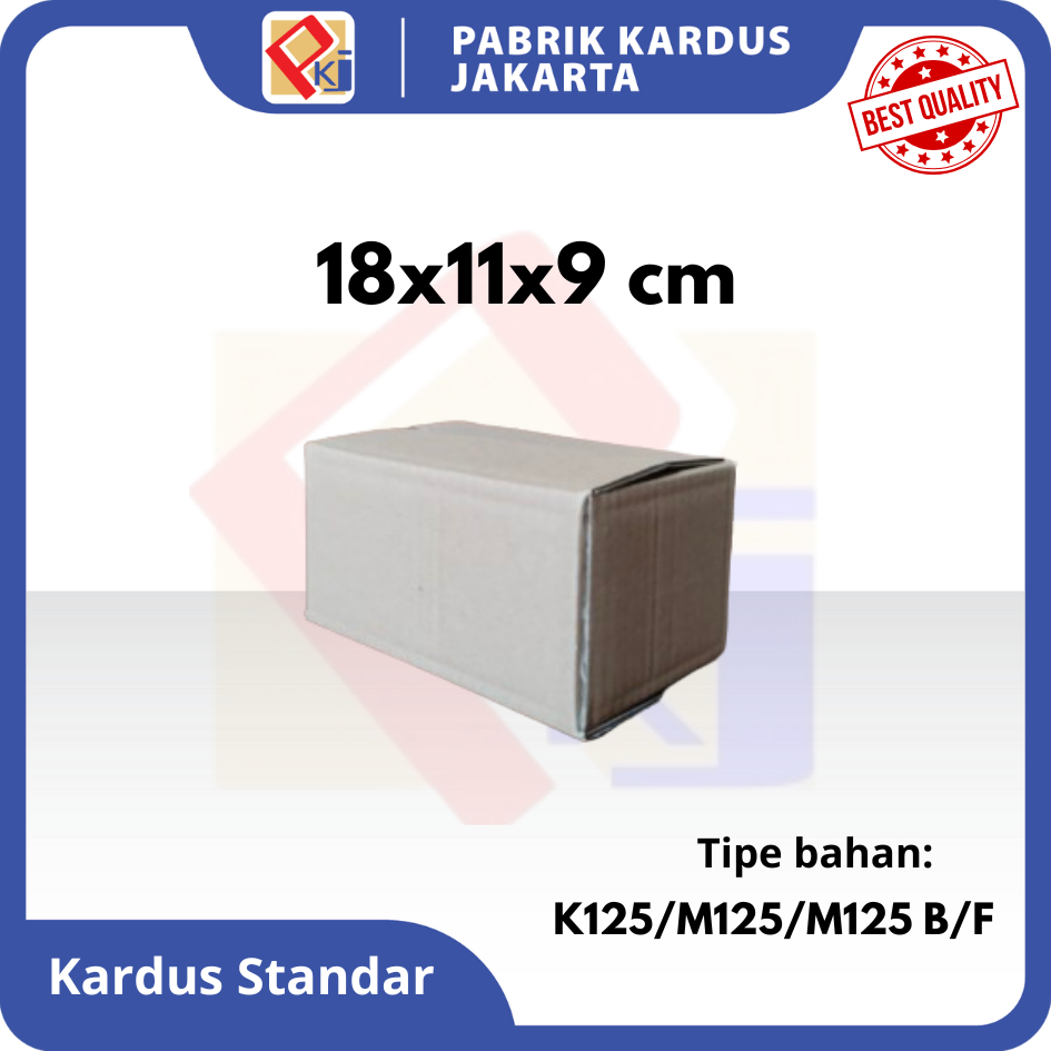 

Karton Box Uk 18x11x9 cm | Kardus Polos | Dus Standar | Kardus Kecil