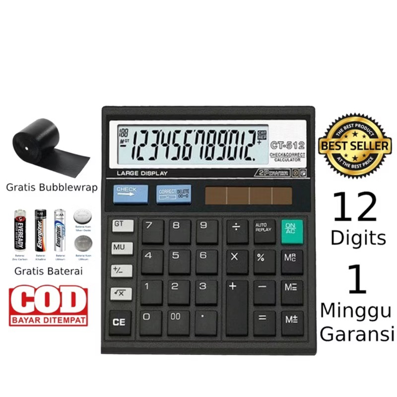 

KALKULATOR CT-512 - 12 Digit Calculator Check PROMO