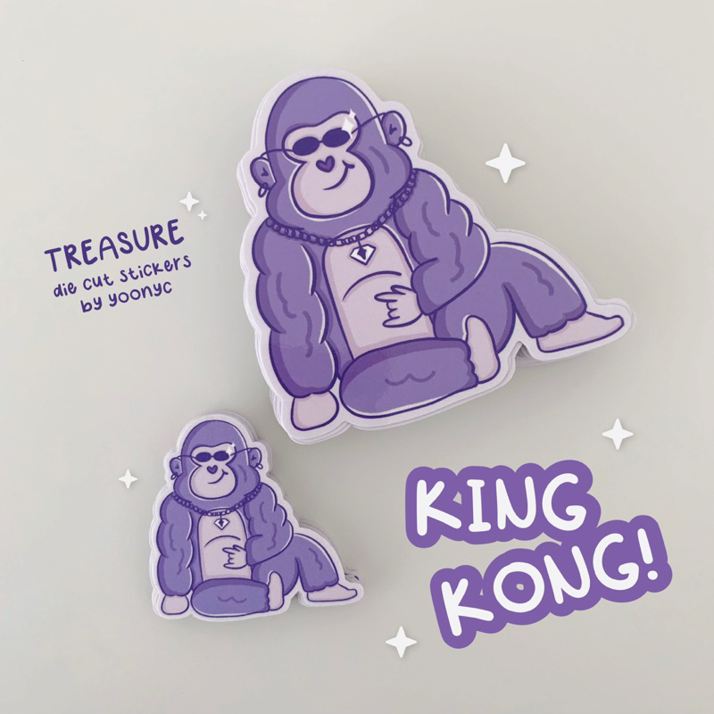 

kingkong treasure die cut stickers (bundle)