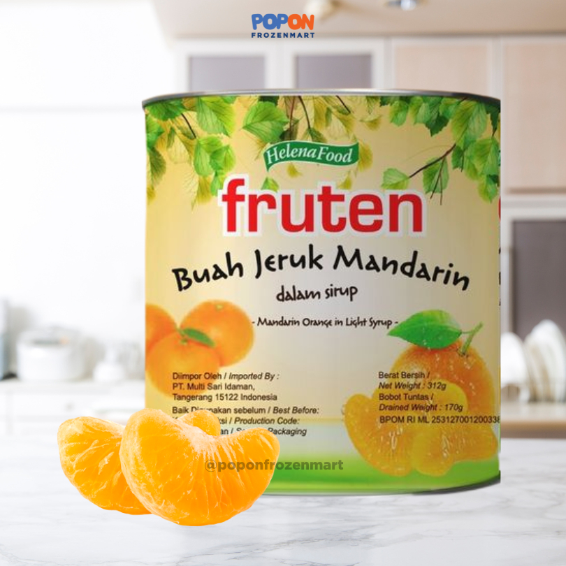 

Fruten Jeruk Mandarin Dalam Sirup 312 Gr / Jeruk Mandarin Buah Kaleng Fruten