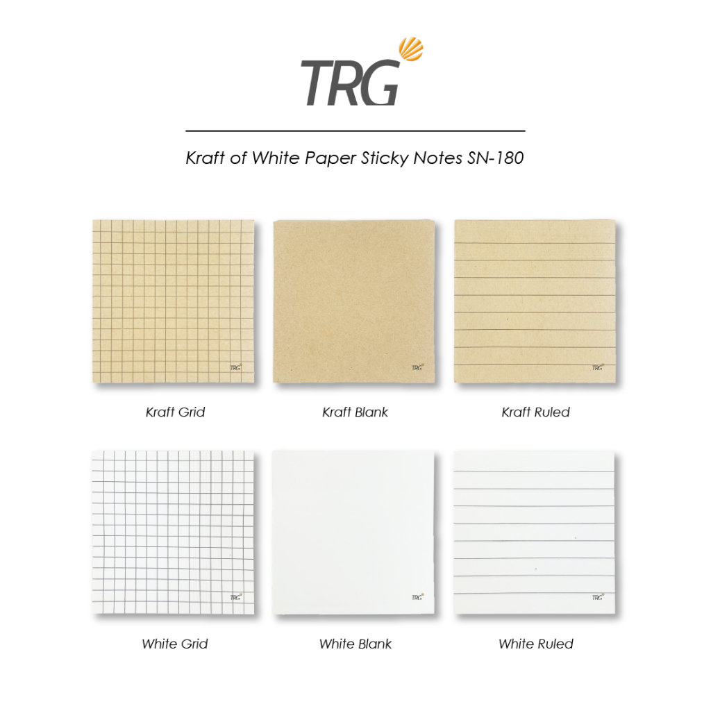

TRG Kraft or White Paper Mini Memopad SN-180 - Kertas Memo Tempel Sticky Notes TRG