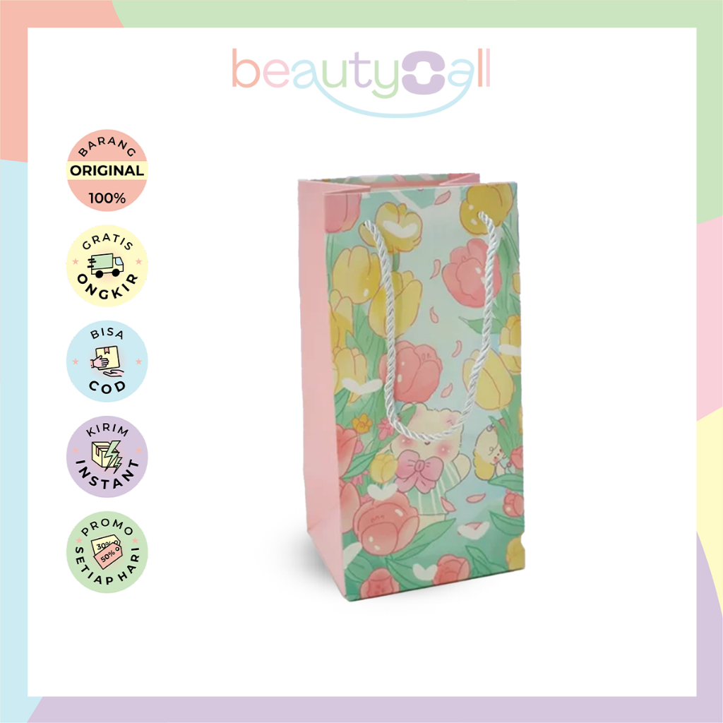 

COD ACC Paper Bag Karakter Lucu Tulip Bear 12x10x24.5cm | Tas Kado Lucu Paper Bag