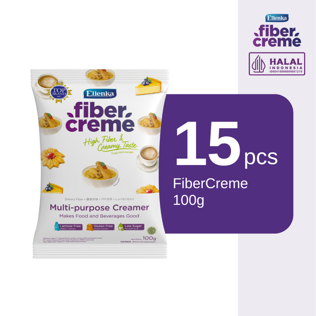 

FiberCreme Krimer Bubuk Serbaguna 100 gr - 15 Pcs