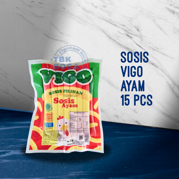 

Sosis Vigo Ayam ( 15 pcs - 450 gr ) Chicken Sausage Frozen Beku