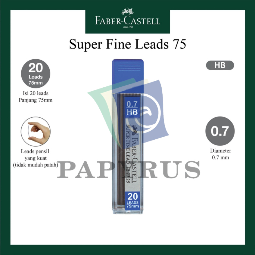 

PENCIL LEAD / ISI PENSIL MEKANIK / REFILL PENSIL MEKANIK HB / REFILL PENSIL FABER CASTELL HB 0.7