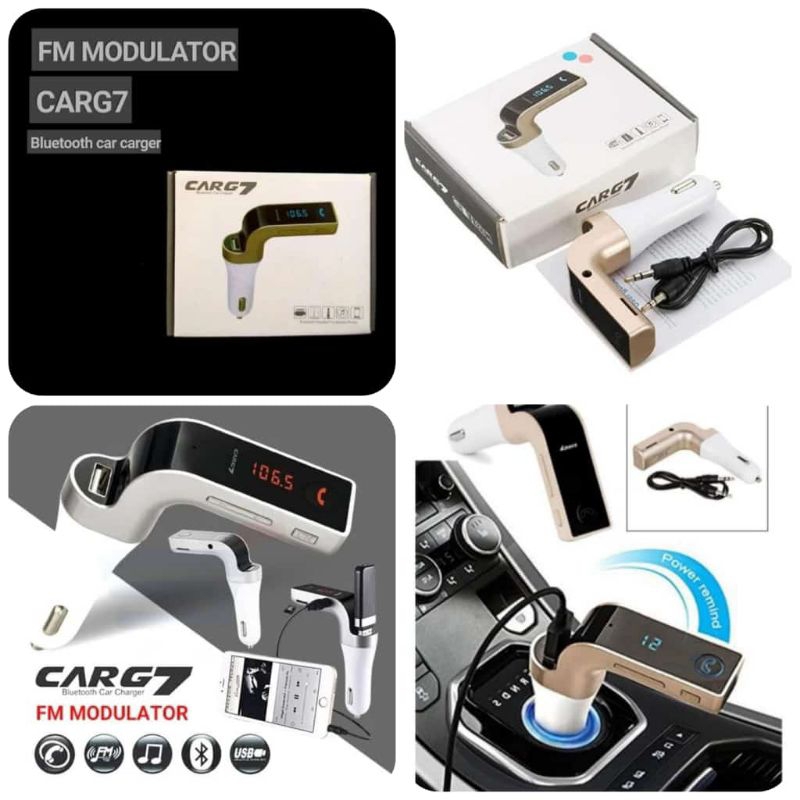 ✅FM Modulator Bluetooth Car G7 Multifungsi