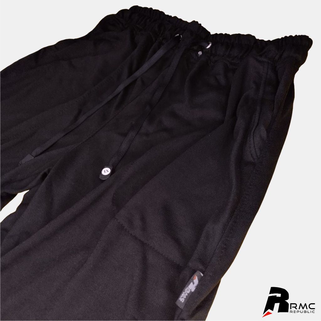 CUCI GUDANG RMC Republic - Celana Jogger Panjang Big Size Dewasa Polos Hitam Pria Wanita