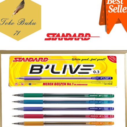 

TERLARIZZZ PULPEN PEN PENA STANDARD BLive 3 12PCS