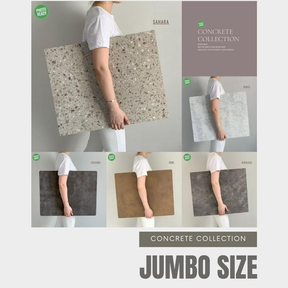 Recomended JUMBO CONCRETE COLLECTION  ALAS FOTO BOARD PHOTOREADY BACKGROUND FOTO PROPS MOTIF SEMEN B