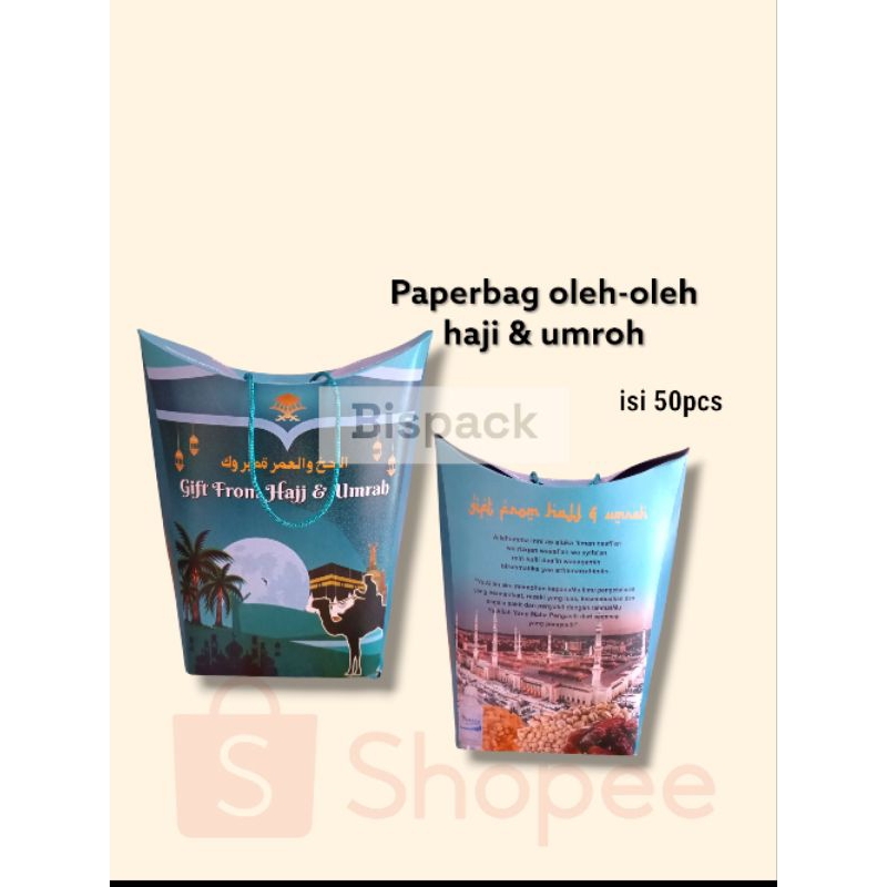 

paperbag kosong oleh-oleh haji / umroh isi 50pcs
