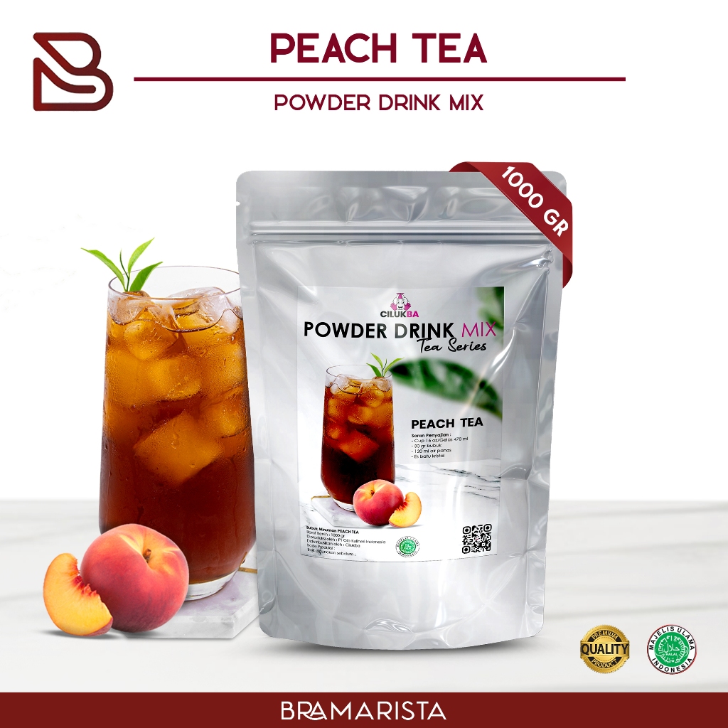 

Bubuk Minuman Instan Rasa Peach Tea 1kg / Powder Drink Mix