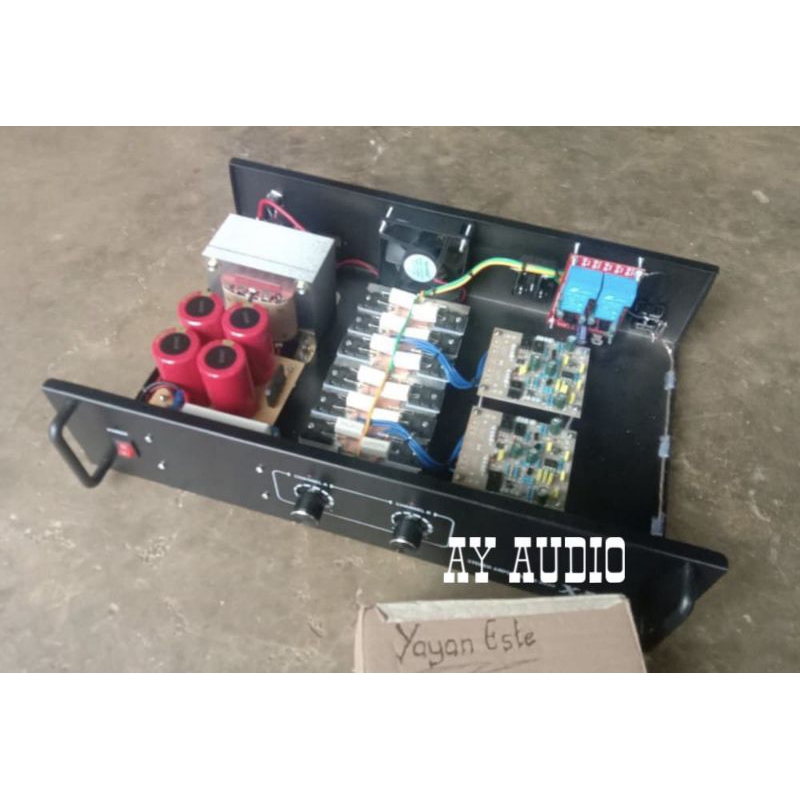 POWER AMPLIFIER RAKITAN 5A BELL BESAR CT 45 KOMPLIT (Free packing kayu)
