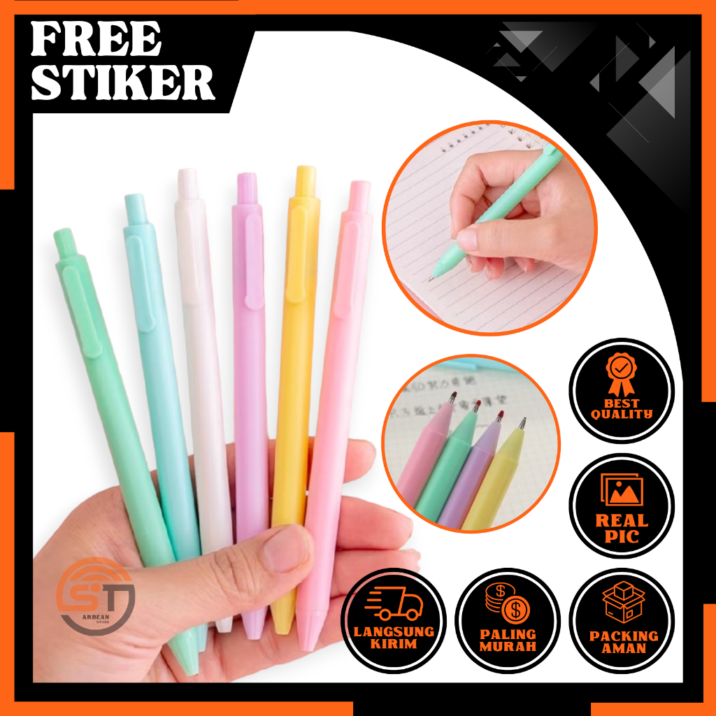 

1PCS Pulpen Gel Cetekan Motif Macaron Pen Lucu Ballpoint Alat Tulis Sekolah kantor Pena Karakter Bolpen A211