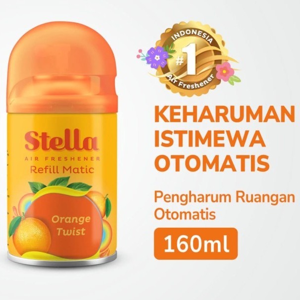 Stella Matic Refill Pewangi Ruangan Otomatis Orange Twist