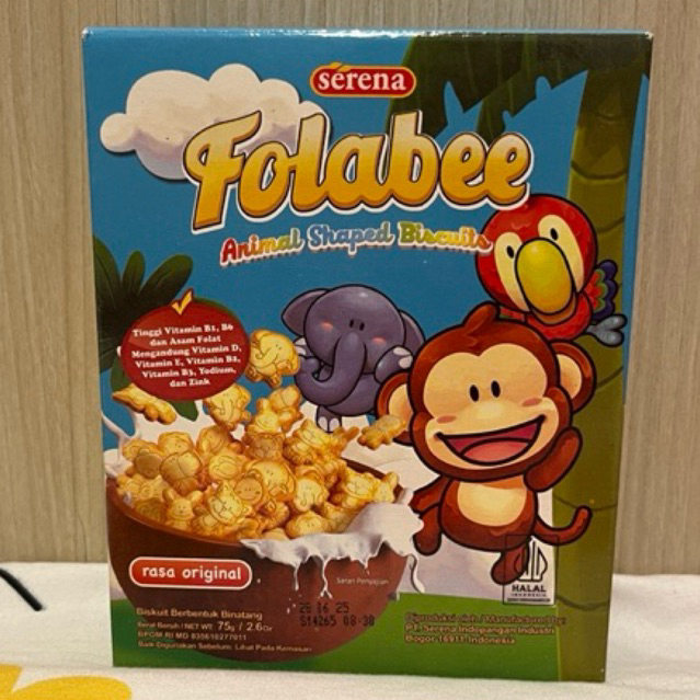 

SERENA BISCUITS FOLABEE RASA ORIGINAL ANIMAL SHAPED 75 GRAM