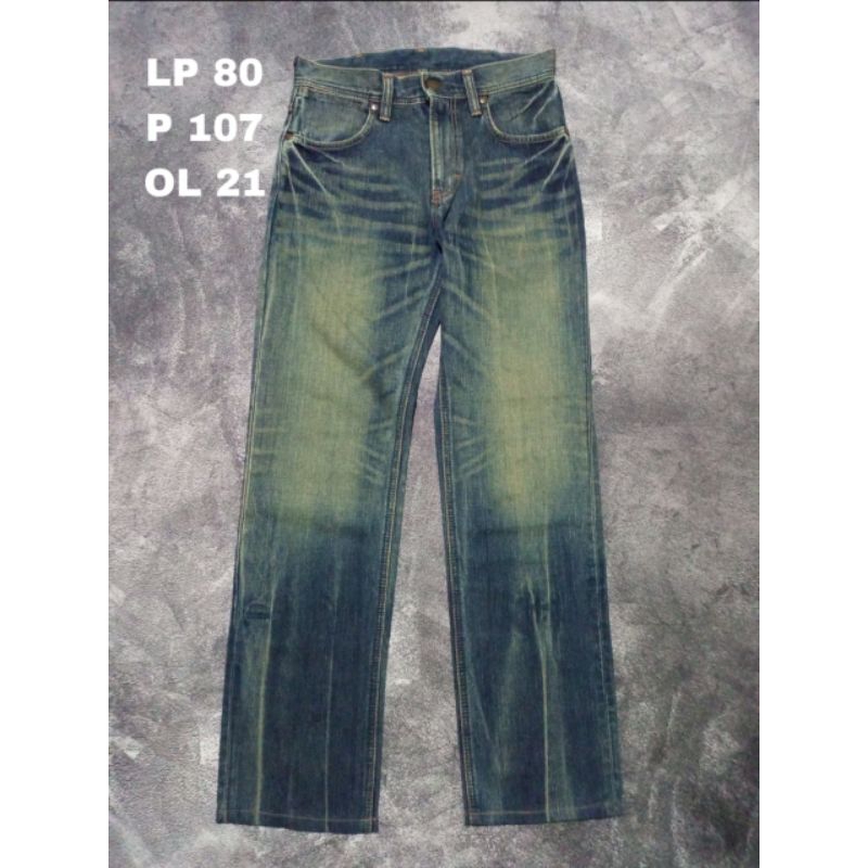 Jeans Fading Petir Vintage