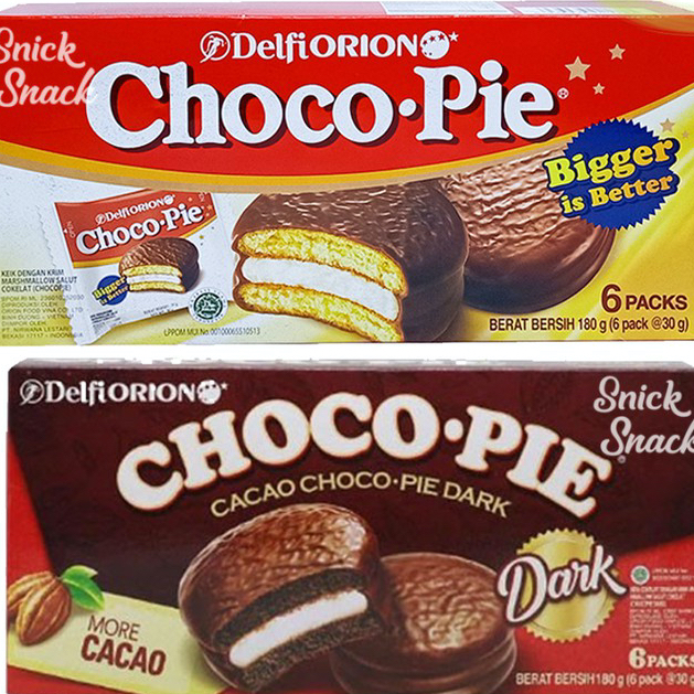 

Delfi choco pie original / dark chocolate isi 6 packs