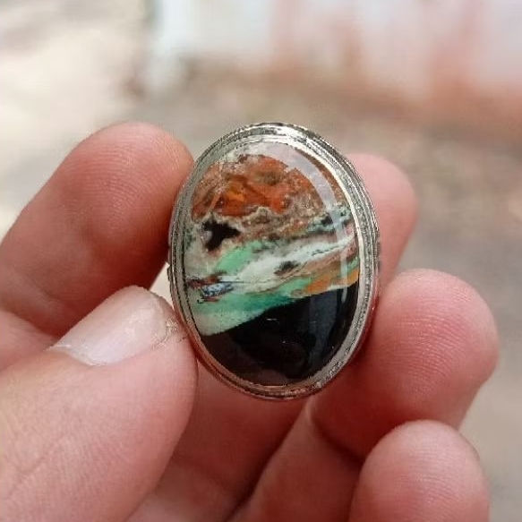 Batu akik asli Pancawarna Garut Ciangel