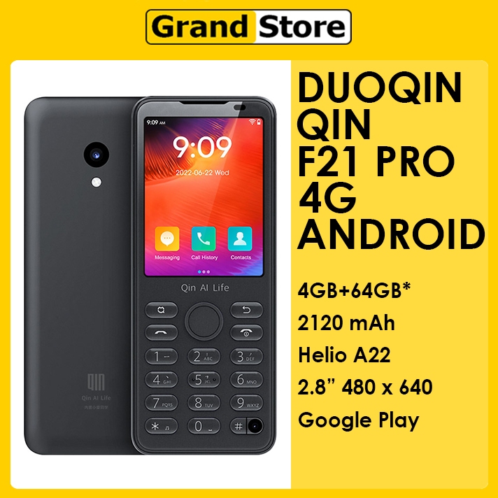 Qin F21 Pro Google Play Store 3GB 32GB 4GB 64GB Touch Screen 2.8 Inch Bluetooth 5.0 Hp keypad bisa w