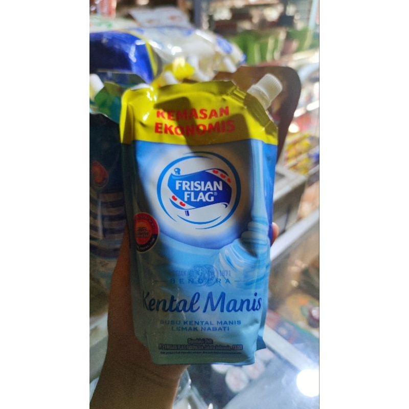 

susu kental manis frisian flag refill pouch 545g putih