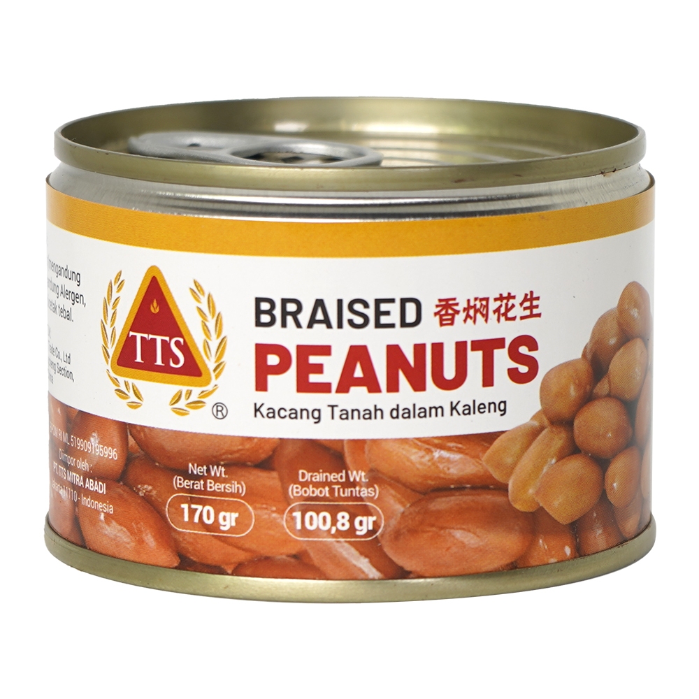 

TTS BRAISED PEANUT CAN PEANUT BRAISED CANNED FOOD 170G BUKAN MILI