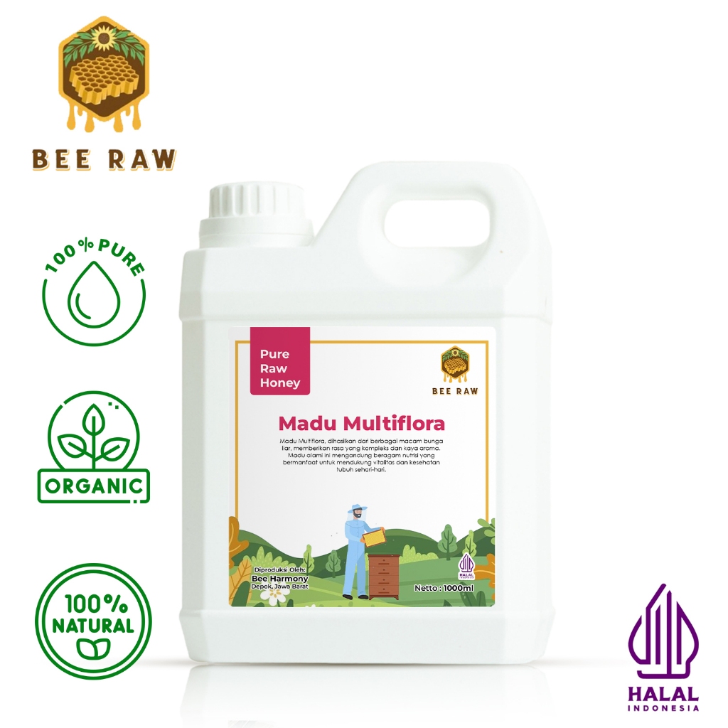 

Bee Raw Madu Multiflora 1000gr