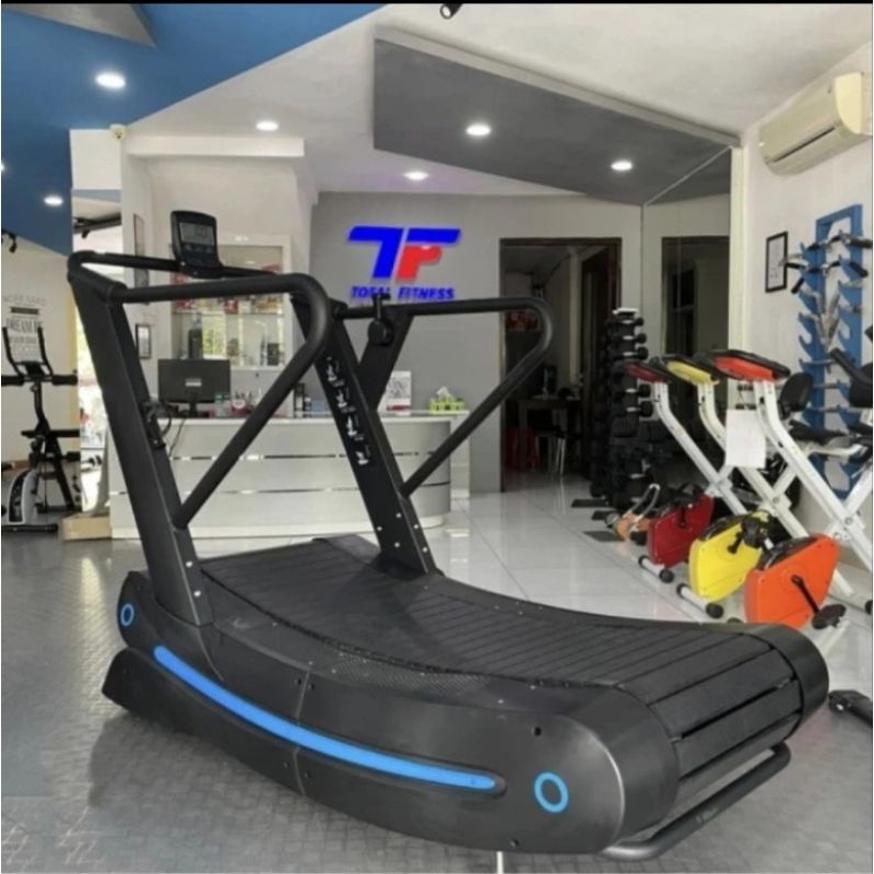 Treadmill Curved Alat Fitnes Big Treadmill Curve manual Commercial Gym or Home terlaris