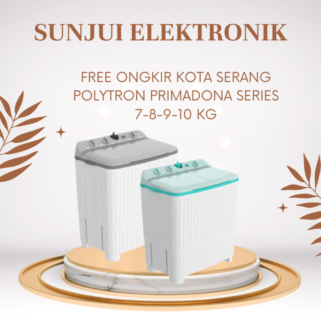 MESIN CUCI 2 TABUNG POLYTRON HIJAB SERIES 8KG