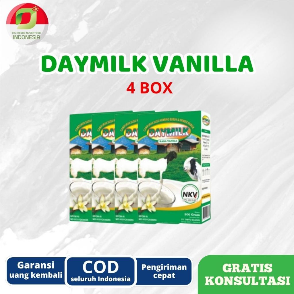 

DAYMILK VANILLA | Menjaga Kesehatan Tulang & Pernafasan | 4 BOX