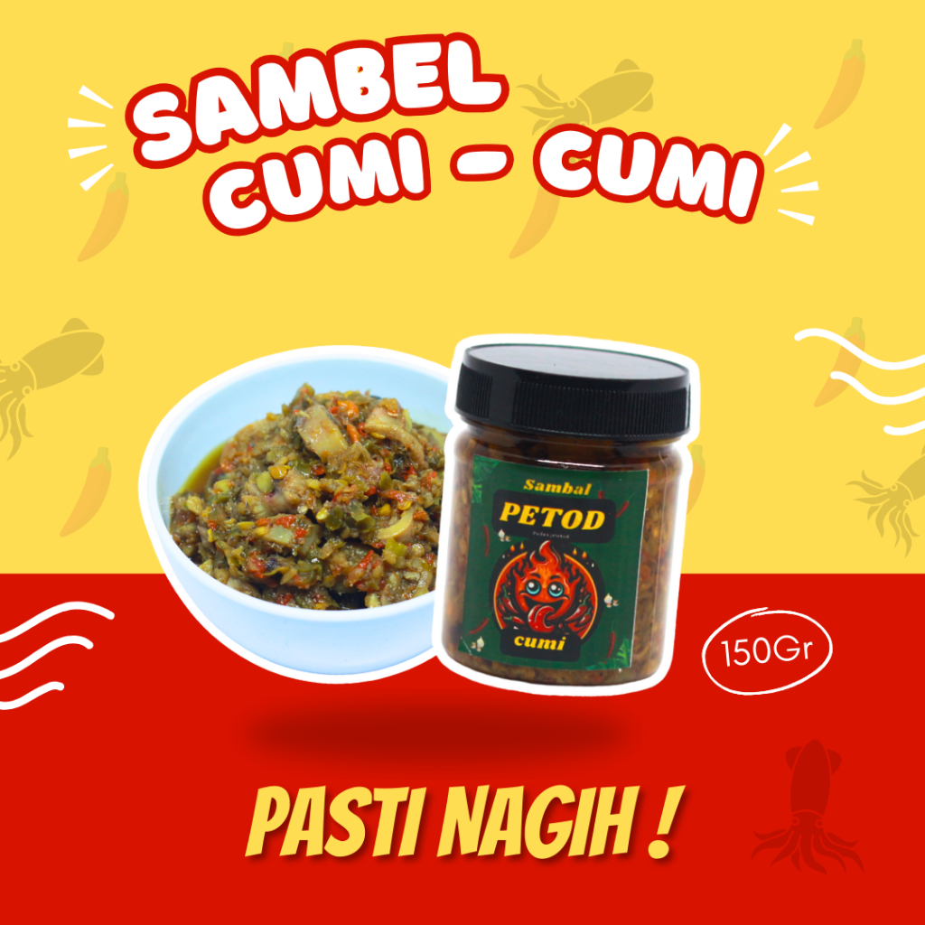 

Sambal Petod Cumi Pedas Asin Nagih 150 Gram