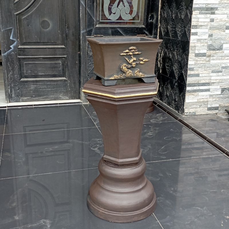 Pot Bonsai Semen Relief Kotak Eksklusif