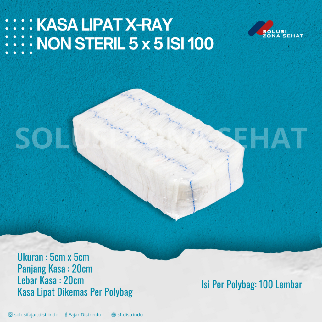 Kasa Lipat X-Ray Non Steril 5 x 5 Isi 100