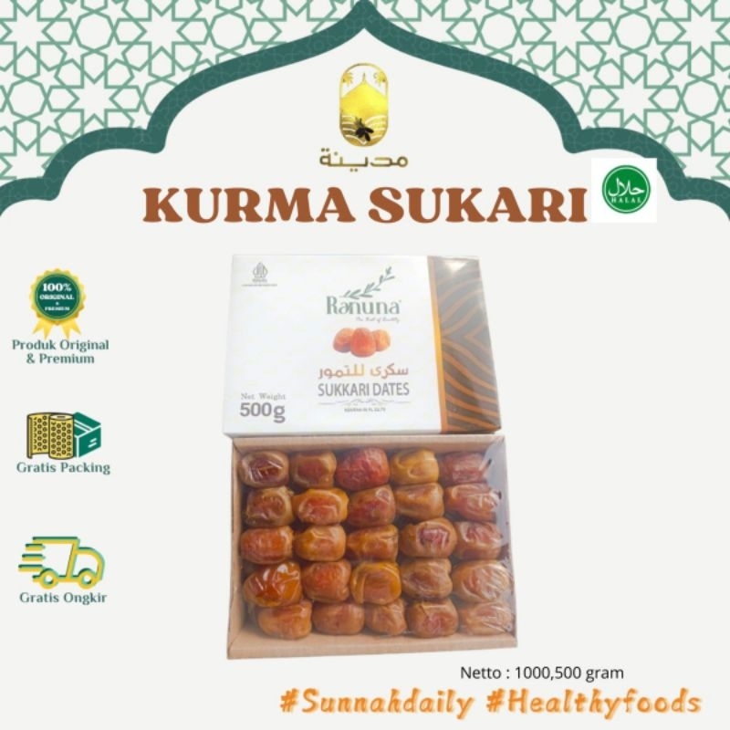 

KURMA SUKARI PREMIUM ORIGINAL 1KG GRADE A
