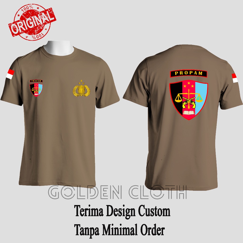 Kaos Dalam/ Dalaman Polisi PROPAM POLRI Baju Polisi Coklat